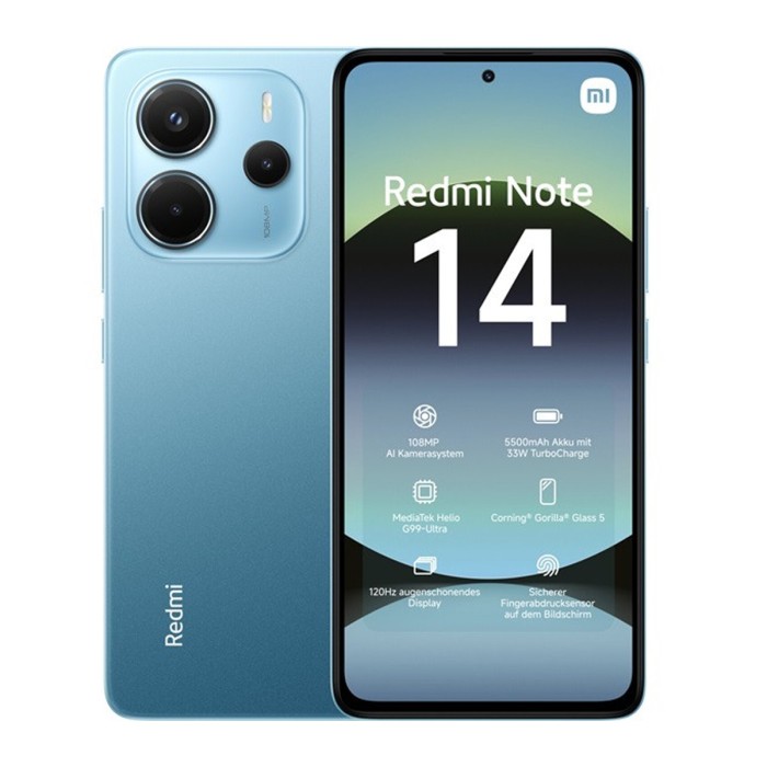 MÓVIL XIAOMI REDMI NOTE 14 8+256G AZUL