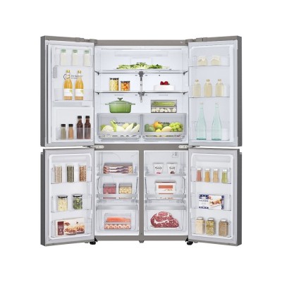 LG 674 litres Side by Side Refrigerator, Noble Steel